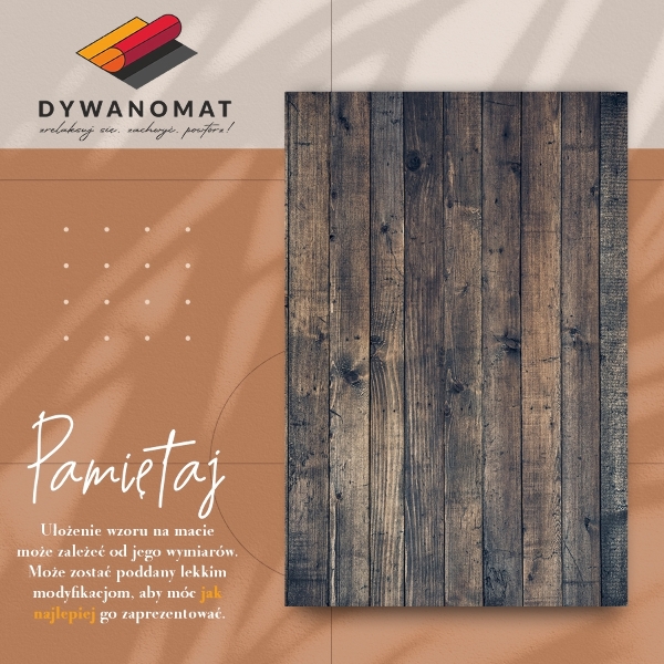 Vinyl vloerkleed Donkere planken