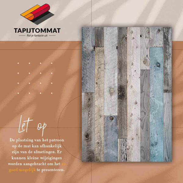 Vloerkleed op vinyl Oude planken