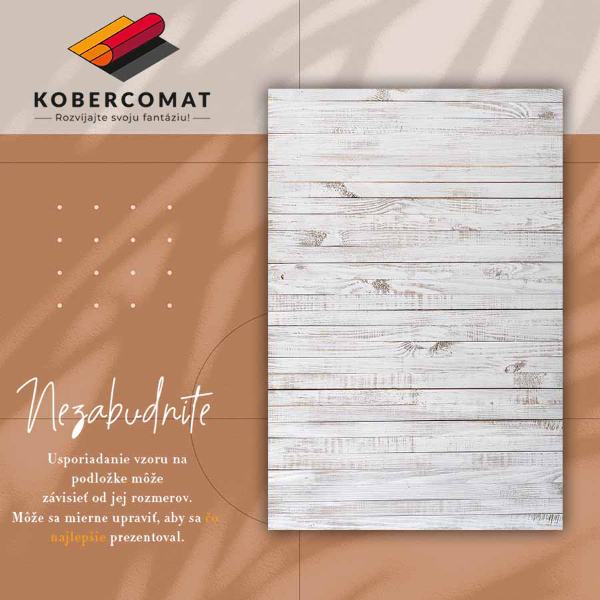 Vinyl tapijt Witte planken textuur
