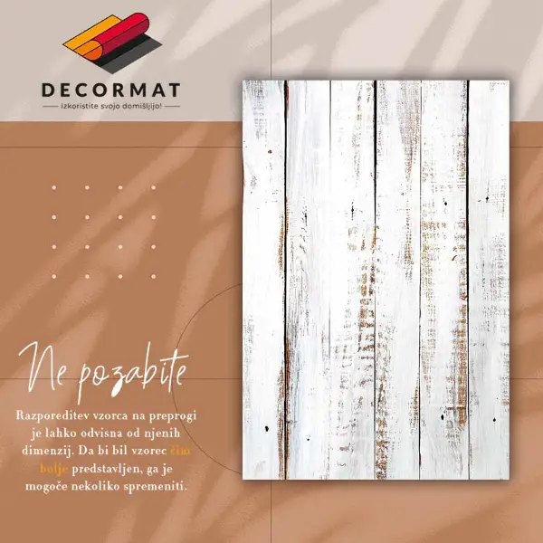 Vloerkleed op vinyl Rustiek hout
