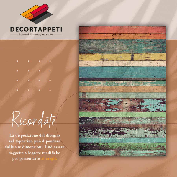 Vinyl tapijt Kleurrijke boards