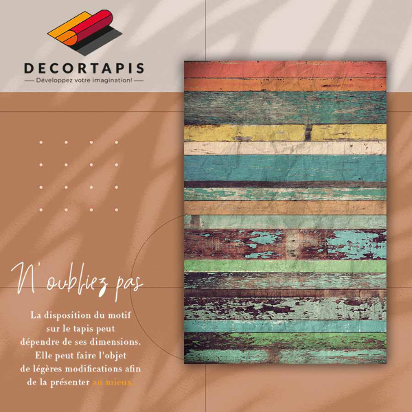 Vinyl tapijt Kleurrijke boards