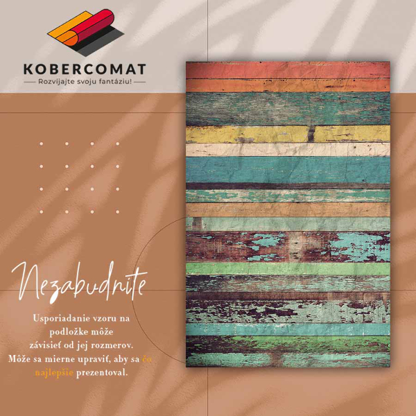 Vinyl tapijt Kleurrijke boards