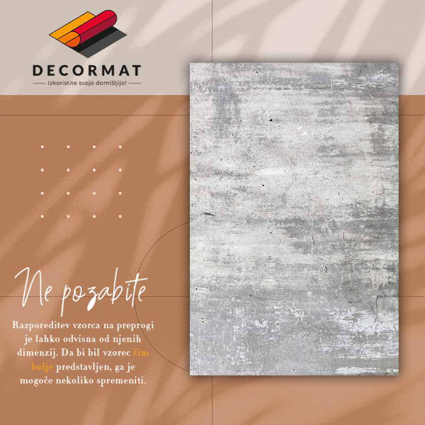 Vloerkleed vinyl Gedragen door beton