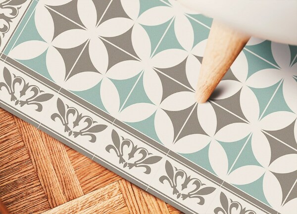 PVC vloer mat Portugese tegels