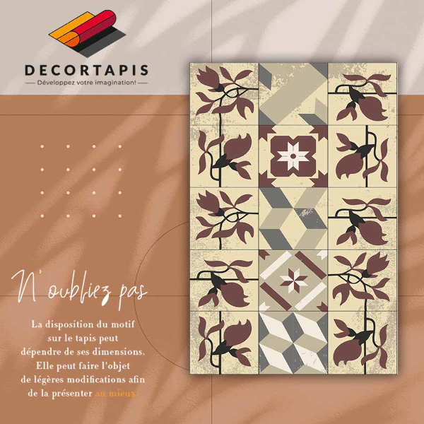 Vinyl tapijt Magnolia -tegels