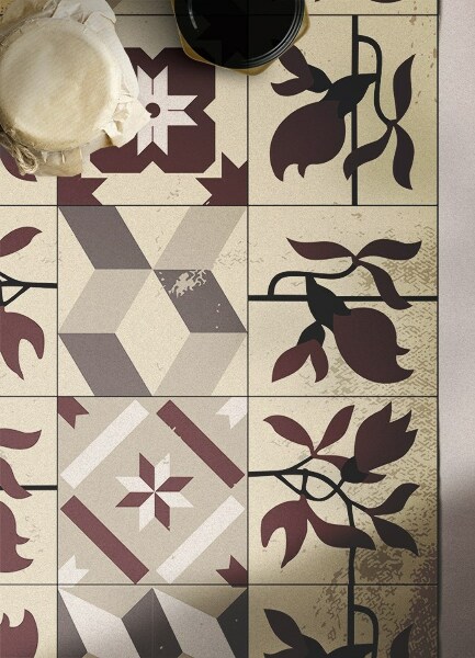 Vinyl tapijt Magnolia -tegels
