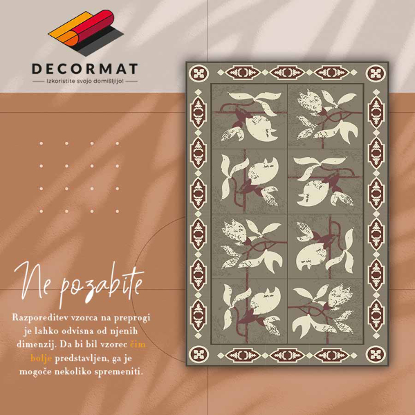 Tapijt vinyl Magnolia -tegels