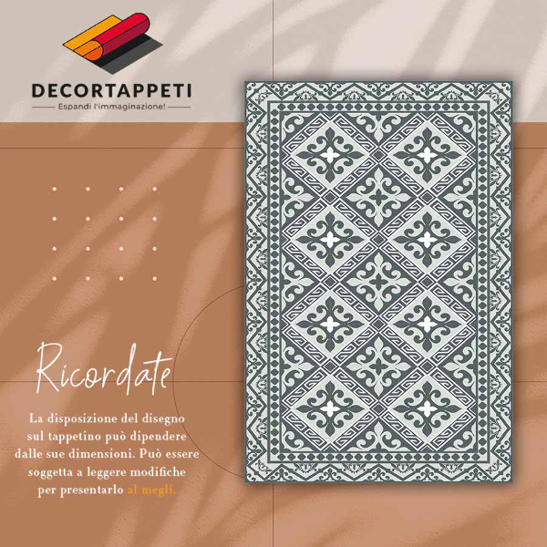 Tapijt vinyl Geometrisch patroon bloemen