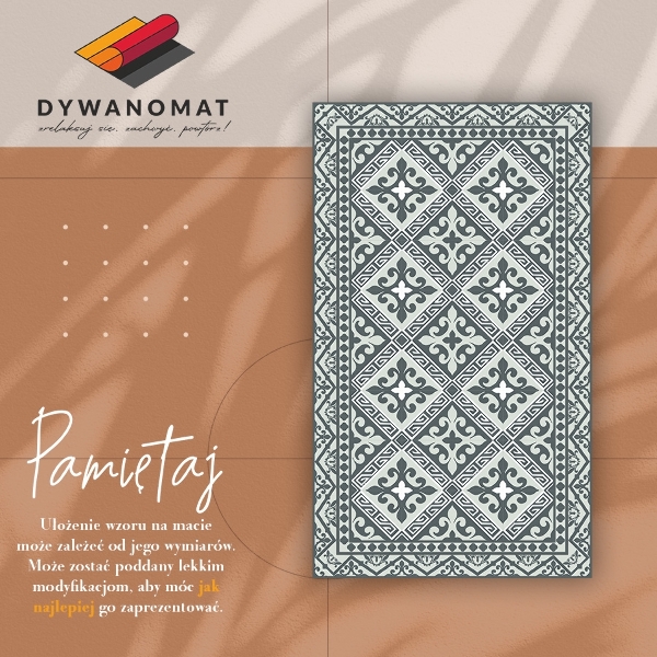 Tapijt vinyl Geometrisch patroon bloemen
