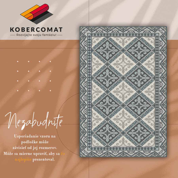 Vloerkleed op vinyl Geometrische ornamenten