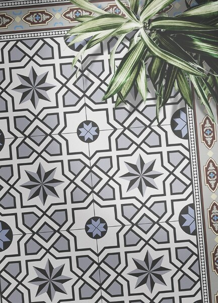 Vloerkleed vinyl Geometrische sterren
