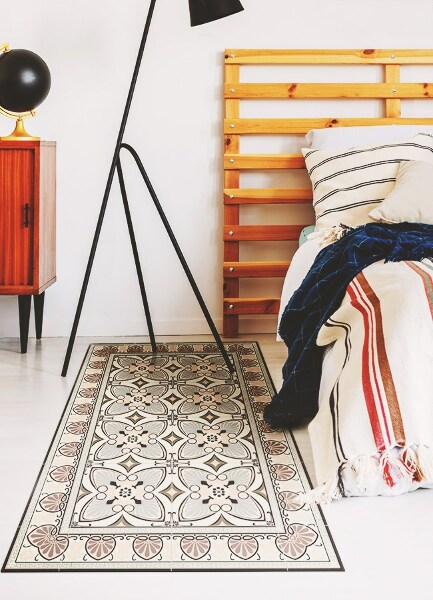 Vloerkleed vinyl Vintage pauwenveren
