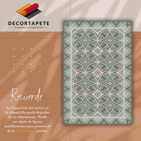 Vinyl vloerkleed Retro wielenpatroon