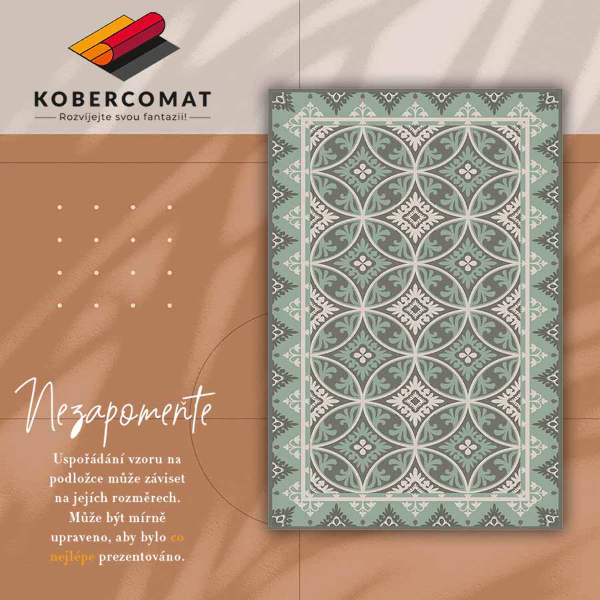 Vinyl vloerkleed Retro wielenpatroon