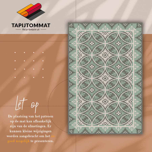 Vinyl vloerkleed Retro wielenpatroon