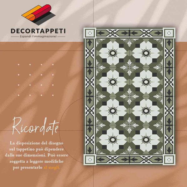 Vloerkleed vinyl Betegelde geometrisch patroon