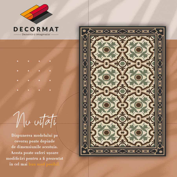 Vinyl tapijt Ovale patronen