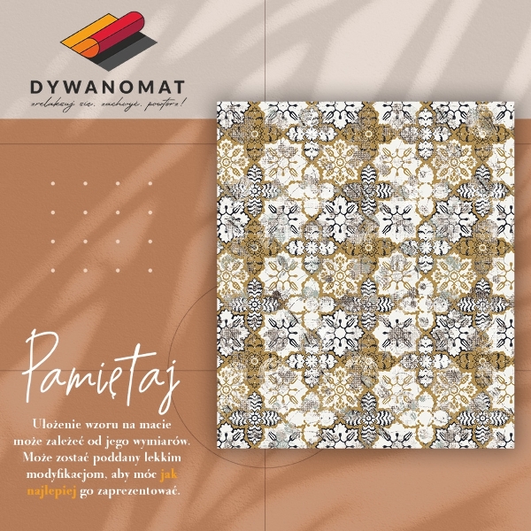 Vloerkleed op vinyl Bloemen abstractie