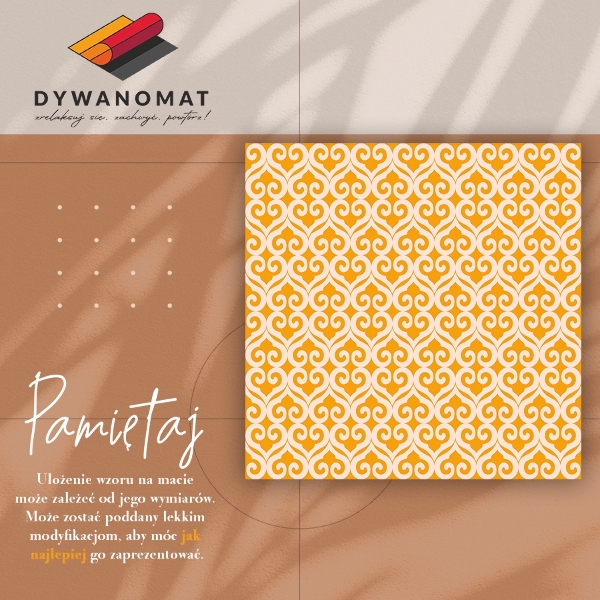 Vinyl tapijt Gele ontwerpen