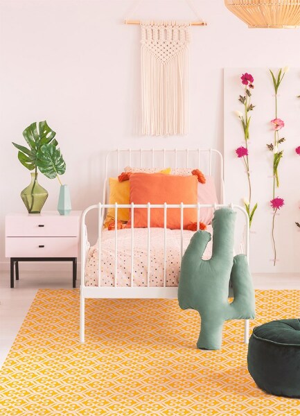 Vinyl tapijt Gele ontwerpen