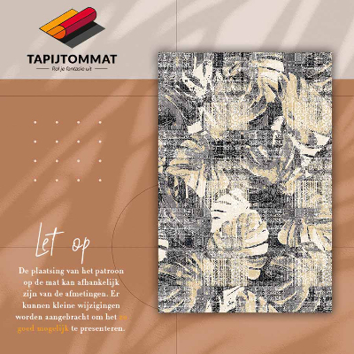 Tapijt vinyl Monstera list motif