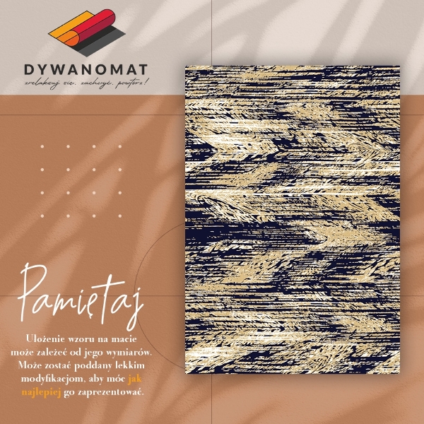 Vinyl vloerkleed Gele retro -riemen
