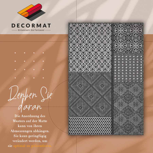 PVC mat Mix van verschillende ontwerpen