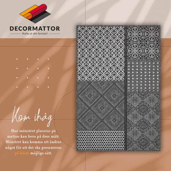 PVC mat Mix van verschillende ontwerpen