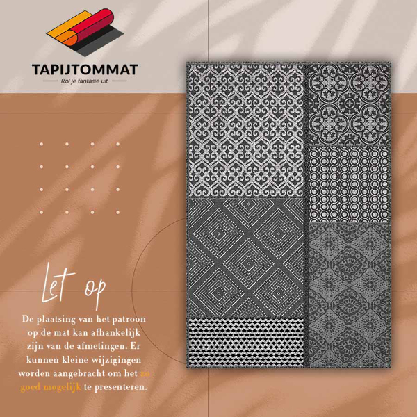 PVC mat Mix van verschillende ontwerpen