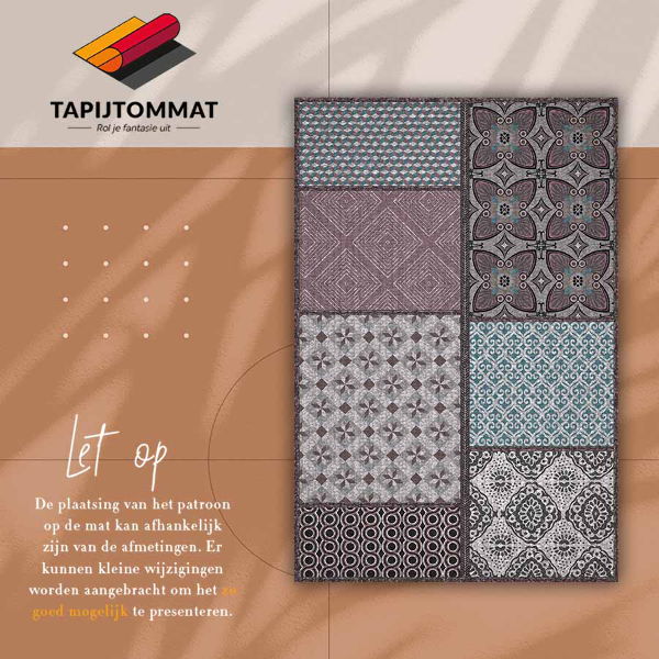 PVC mat Verbinding van patronen