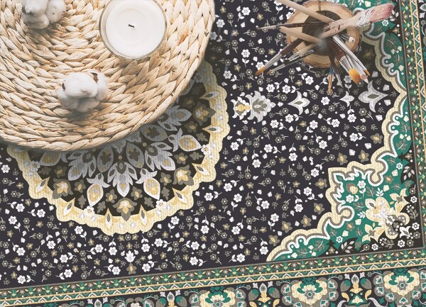 Vloerkleed vinyl Gouden mandala