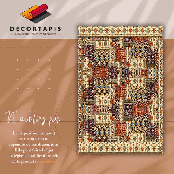 Vloerkleed op vinyl Geometrisch patchwork