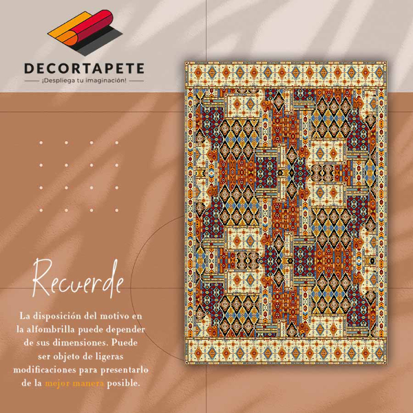 Vloerkleed op vinyl Geometrisch patchwork