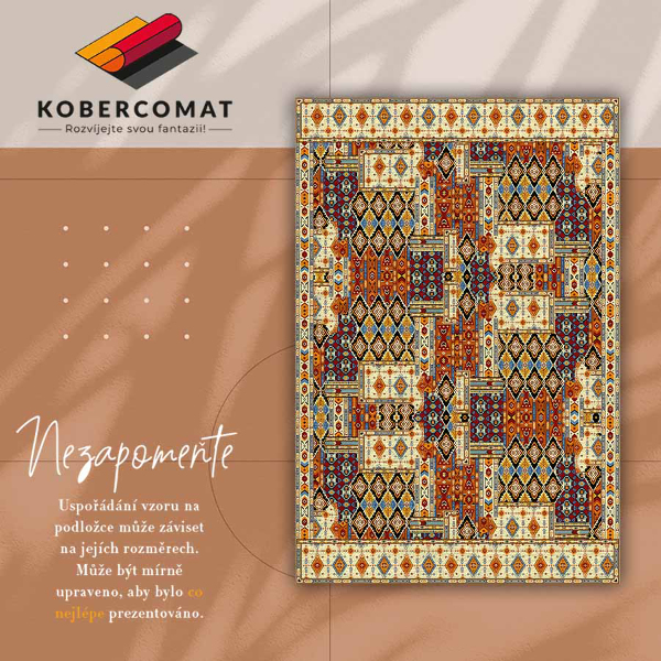 Vloerkleed op vinyl Geometrisch patchwork