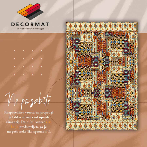 Vloerkleed op vinyl Geometrisch patchwork