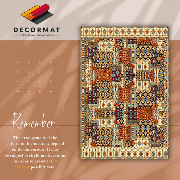 Vloerkleed op vinyl Geometrisch patchwork