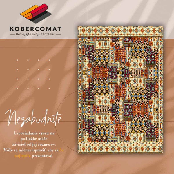 Vloerkleed op vinyl Geometrisch patchwork