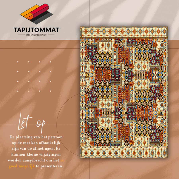 Vloerkleed op vinyl Geometrisch patchwork