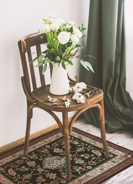 Tapijt vinyl Floristische patronen