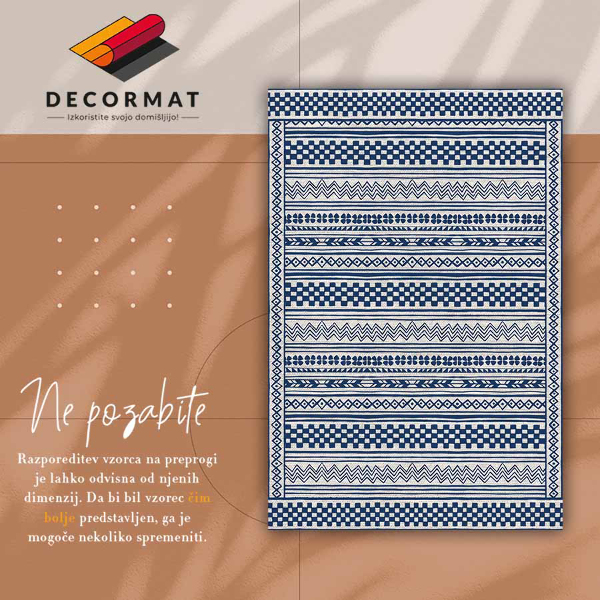 PVC mat Geometrische slop