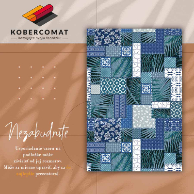 PVC mat Tropisch patchwork