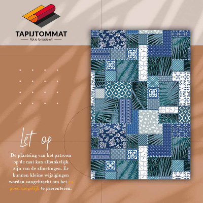 PVC mat Tropisch patchwork