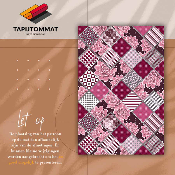 PVC mat Sukulenten collage