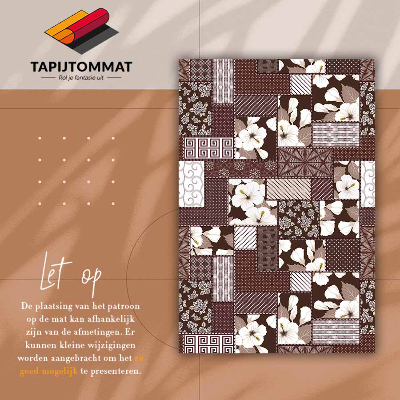 PVC mat Collagebloemen