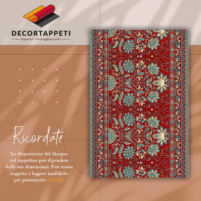 PVC mat Paisley bloemen