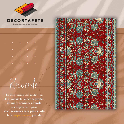 PVC mat Paisley bloemen