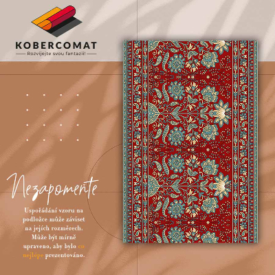 PVC mat Paisley bloemen