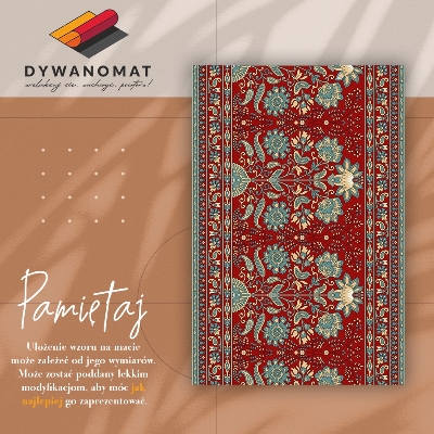 PVC mat Paisley bloemen