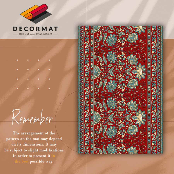 PVC mat Paisley bloemen